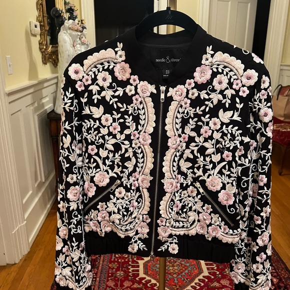 Needle & Thread fully embroidered jacket-4 - Picture 2 of 10